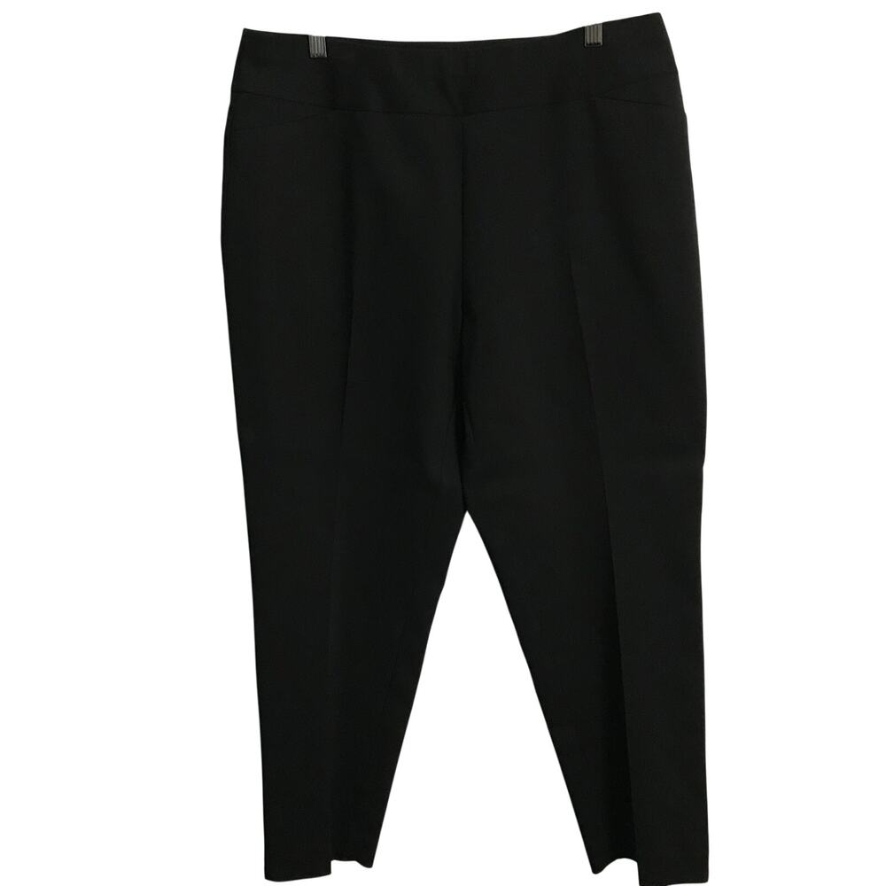 Investments Pants Size 12 Womens Black Pull On Stretch Comfort Skinny Ankle 12